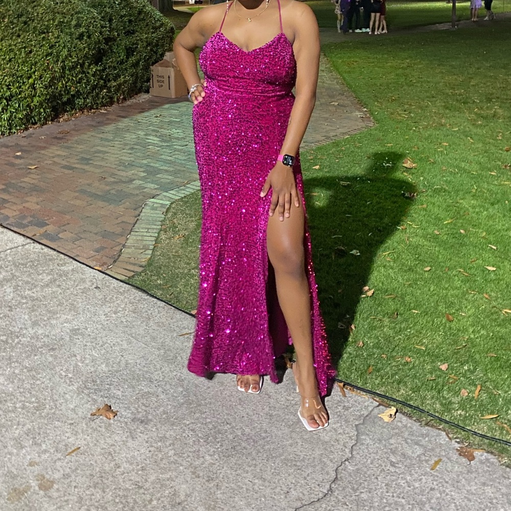 Squin Maxi Dress - Picture 1 of 5